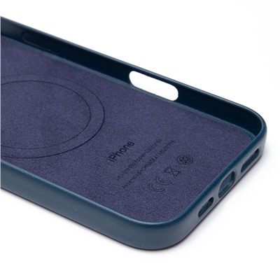 Чехол-накладка ORG SM002 экокожа SafeMag для "Apple iPhone 16 Plus" (pacific blue) (234502)