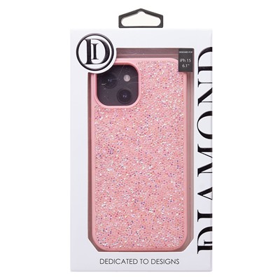 Чехол-накладка - PC071 POSH SHINE для "Apple iPhone 15" россыпь кристаллов (pink) (231604)