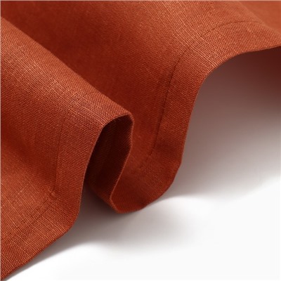 Скатерть Этель Linen collection brown 145х110см, 100%лён 210 г/м2