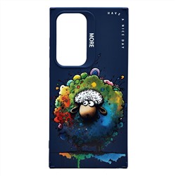 Чехол-накладка - SC335 для "Samsung Galaxy S24 Ultra"  (овечка) (dark blue) (232925)