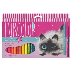 Фломастеры 24цв "FUNCOLOR" 32-0069 Bruno Visconti