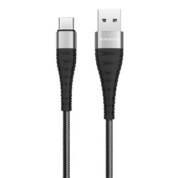 Кабель USB - Type-C Borofone BX32 Munificent  100см 3A  (black)