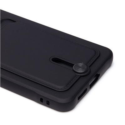 Чехол-накладка - SC304 с картхолдером для "Xiaomi Poco X6 5G" (black) (228280)