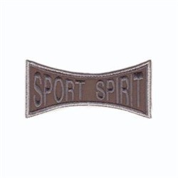 Термонаклейка "Sport spirit" 15561 10шт коричневый 10,1х4,8см
