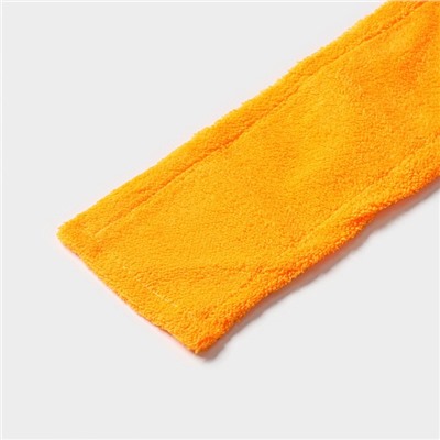Насадка для плоской швабры Доляна, 42×12 см, микрофибра, цвет оранжевый
