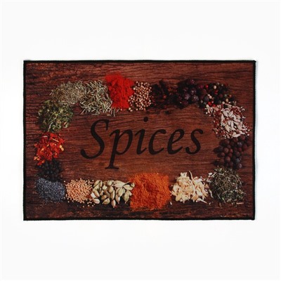 Набор ковриков для кухни Этель "Spices" 2 шт, 40х60 см, 40х120 см