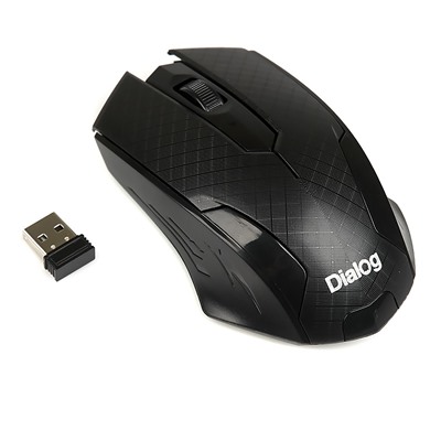 Мышь оптическая беспроводная Dialog Pointer MROP-07U (black)