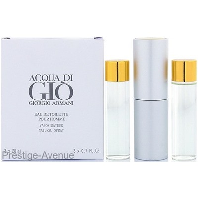 Giorgio Armani - Туалетная вода Aqua di Gio Pour Homme 3х20 мл