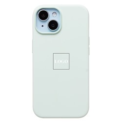 Чехол-накладка ORG Silicone Case SafeMag с анимацией для "Apple iPhone 15" (soft mint)