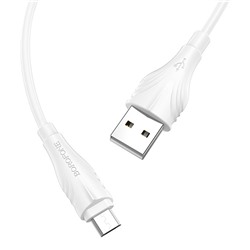 Кабель USB - micro USB Borofone BX18  100см 2,4A  (white)