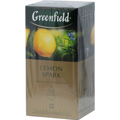 Greenfield. Lemon Spark карт.пачка, 25 пак.