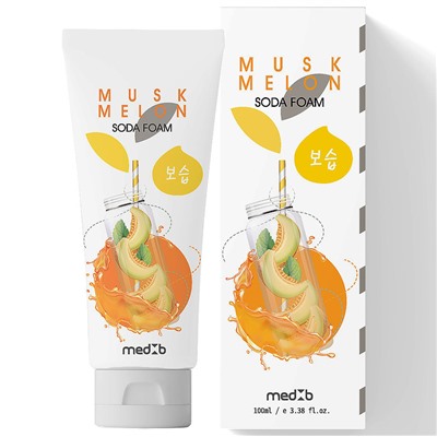 MED B Пенка для лица ПИЩЕВАЯ СОДА / МУСКУСНАЯ ДЫНЯ Muskmelon Soda Foam 100 мл