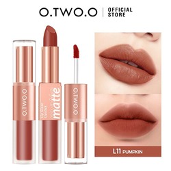 Матовая помада и блеск O.TWO.O Lip Glaze Lipstick № L11 Pumpkin 6.5 g