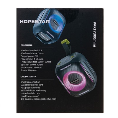 Портативная акустика Hopestar Party 300 mini (blue)