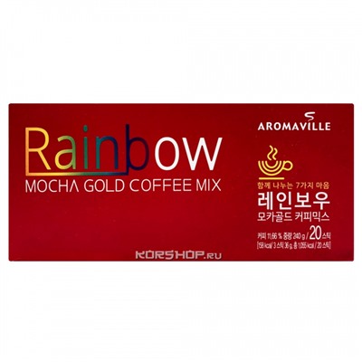 Кофе Мока Mocha Gold Coffee Mix Rainbow Aromaville, Корея, 240 г Акция