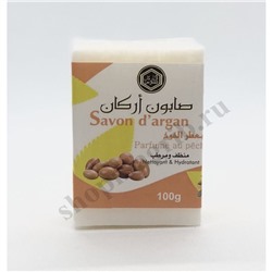 Купить Марокканское мыло с аргановым маслом,душистый персик/Savon d'argan parfume au peche 100гр