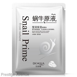 Тканевая маска Bioaqua Snail Prime Hydra Skincare Facial для сухой и раздраженной кожи с муцином улитки арт. 7888