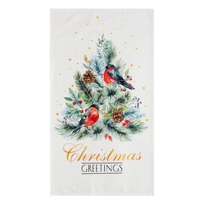 Новый год. Полотенце Этель "Сhristmas bells" 40x73 см, 100%хл, саржа 190 г/м2