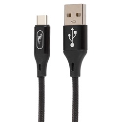 Кабель USB - Type-C SKYDOLPHIN S55T (повр. уп.)  100см 2,4A  (black)