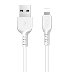 Кабель USB - Apple lightning Hoco X20 Starlight Glare  200см 2,4A  (white)