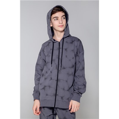 Куртка для мальчика КБ 301876 серая дымка, гранжевая текстура к82