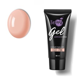 Гель акриловый JessNail Berry Gel, тон №004 Light Pink, светло-розовый, 30мл