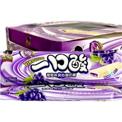 Мягкие йогуртовые конфеты "Yikousuan" с желейной начинкой виноград