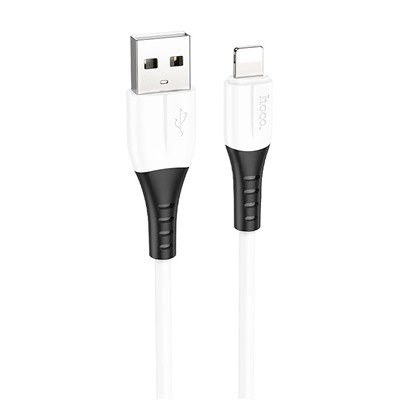 Кабель USB - Apple lightning Hoco X82 (повр.уп)  100см 2,4A  (white)