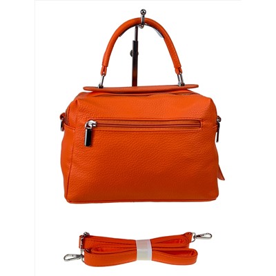 Женская сумка из искусственной кожи цвет оранжевый