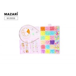 Набор бусин для творчества № 17, ПВХ-упаковка M-20058 Mazari