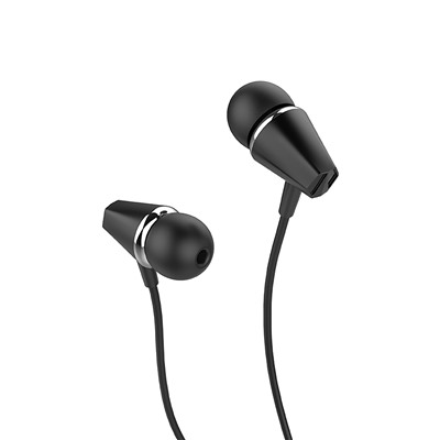 Проводные наушники с микрофоном внутриканальные Hoco M34 Honor music universal Jack 3,5  (black)