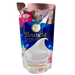 Мыло жидкое для тела цветочно - фруктовый аромат Bouncia Cow Brand, Япония, 360 мл (сменный блок) Акция
