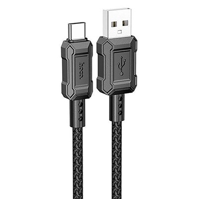 Кабель USB - Type-C Hoco X94 Leader  100см 3A  (black)