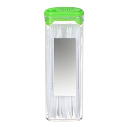 Зубочистки пластиковые 30 шт, пластиковая упаковка с зеркалом, VETTA