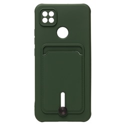 Чехол-накладка - SC304 с картхолдером для "Xiaomi Redmi 9C" (dark green) (208509)