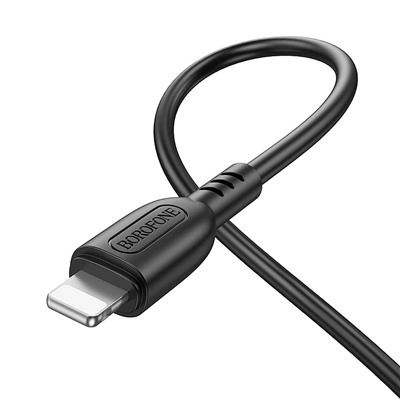 Кабель USB - Apple lightning Borofone BX91  100см 2,4A  (black)