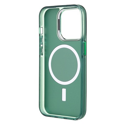 Чехол-накладка - SM025 SafeMag для "Apple iPhone 14 Pro" (green) (232103)