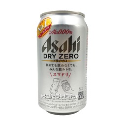 Пиво безалкогольное Dry Zero Asahi, Япония, жб 350 мл Акция