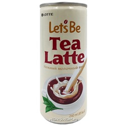 Безалкогольный напиток Ти Латте Let's Be (Летс Би) Lotte, Корея, 240 мл. Срок до 11.06.2024.Распродажа