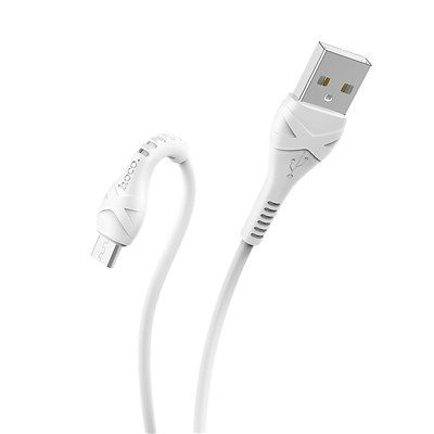 Кабель USB - micro USB Hoco X37 Cool power  100см 2,4A  (white)