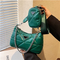 Набор сумок из 2 предметов, арт А112, цвет:зелёный
