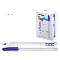 Ручка шариковая масляная "DELTA" синяя 1.0 мм M-5751 Mazari