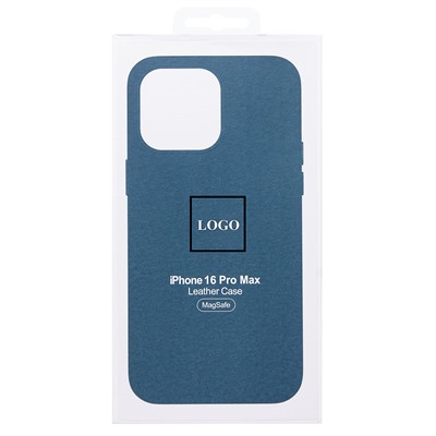 Чехол-накладка ORG SM002 экокожа SafeMag для "Apple iPhone 16 Pro Max" (pacific blue) (234504)