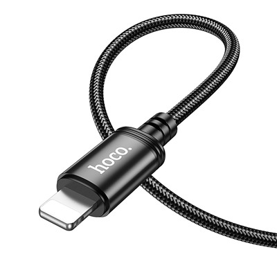 Кабель USB - Apple lightning Hoco X89 Wind (повр. уп.)  100см 2,4A  (black)