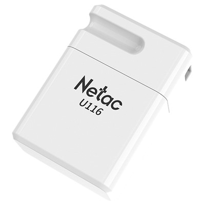 Флэш накопитель USB 64 Гб Netac U116 mini 3.0 (130 MB/s) (white)