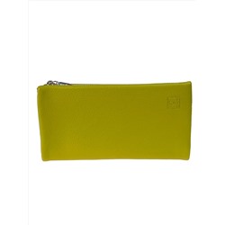 Женское портмоне из искусственной кожи, цвет желто зеленый
