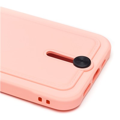 Чехол-накладка - SC304 с картхолдером для "Apple iPhone 13" (light pink)