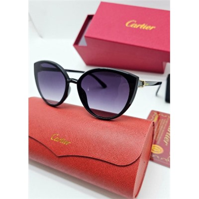 Набор женские солнцезащитные очки, коробка, чехол + салфетки #21207549