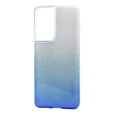 Чехол-накладка - SC097 Gradient для "Samsung SM-G998 Galaxy S21 Ultra" (blue/silver)