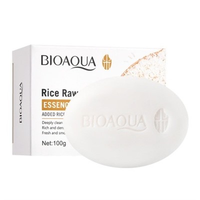 BIOAOUA  RICE RAW PULP Мыло для лица и тела с экстрактом риса, 100 г